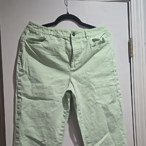 Talbots Light Green Ankle & Cropped Jeans
